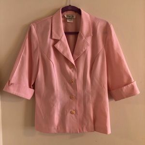 Lisa lo pink blazer top